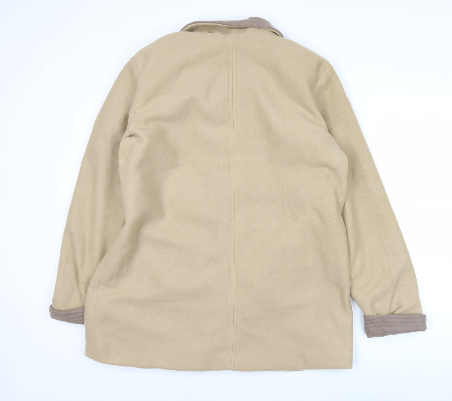 Gabriella Vicenza Womens Beige Coat Size 16/18 Classic Overcoat