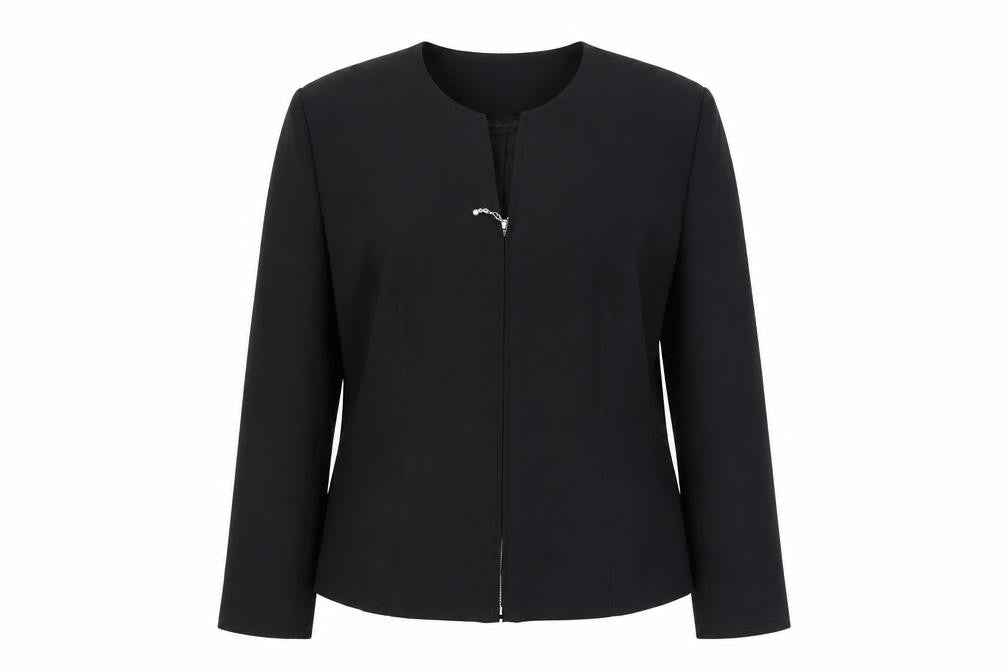 Berkertx Womens Black Size 12 Tailored Suit Jacket Work Business Formal