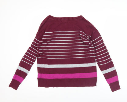 Gap Women’s Multicoloured Striped Cotton Jumper Size S