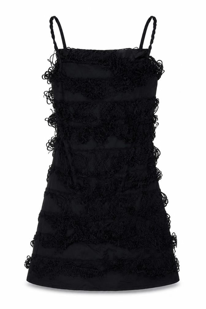 Vero Moda Womens Black M Bodycon Fringe Strapless Mini Dress
