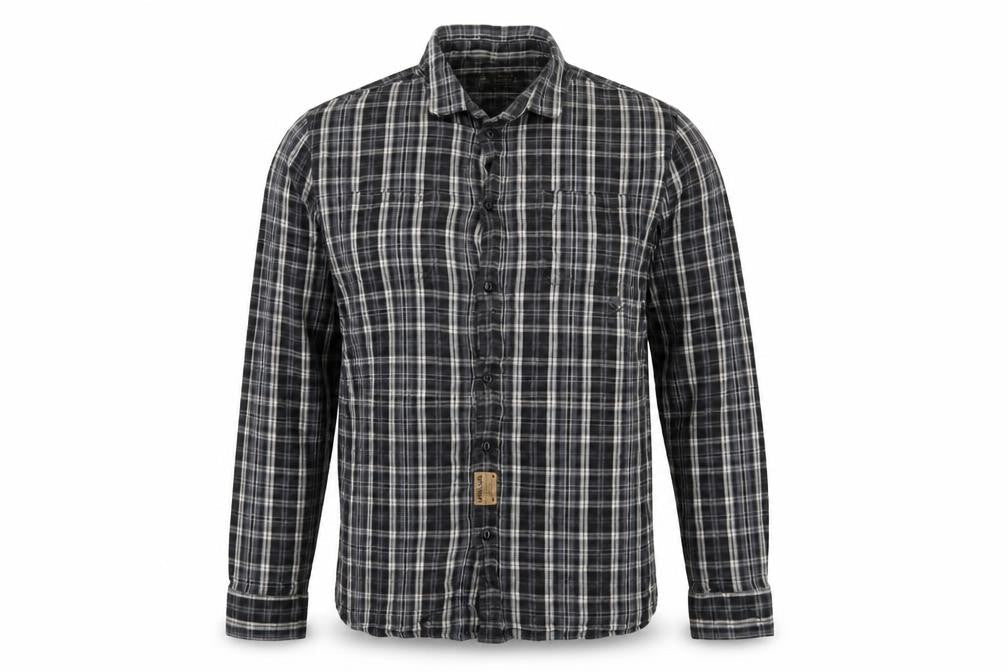 Label Lab Men’s Black Plaid Cotton Long Sleeve Button-Up Shirt M