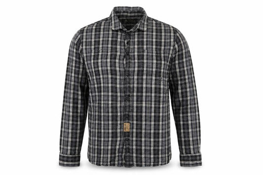 Label Lab Men’s Black Plaid Cotton Long Sleeve Button-Up Shirt M