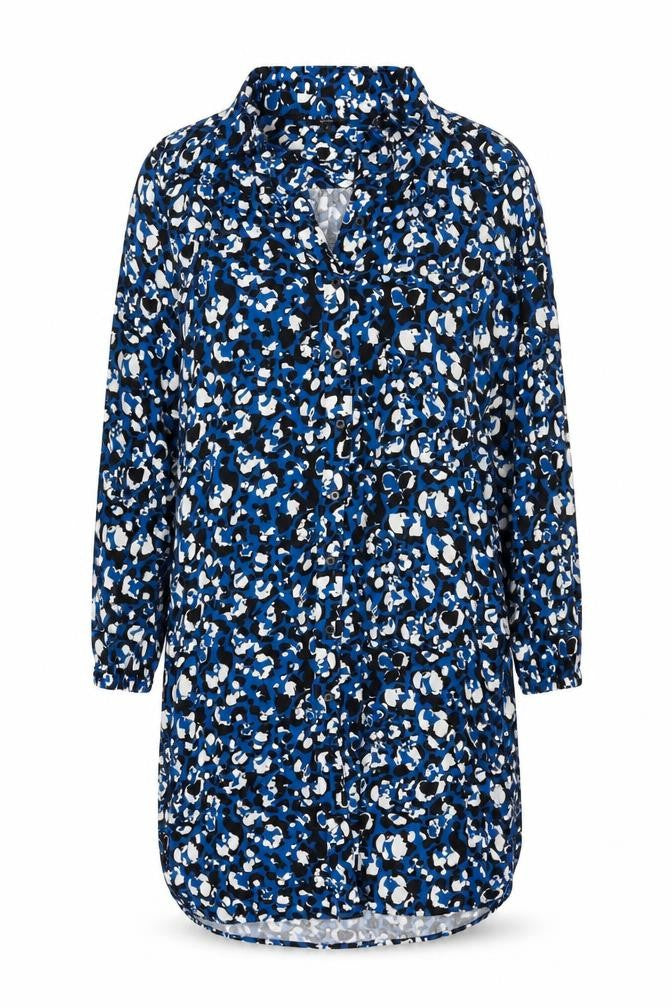 Next Women’s Blue Animal Print Shirt Dress Size 8 Viscose