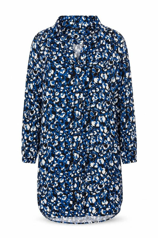 Next Women’s Blue Animal Print Shirt Dress Size 8 Viscose