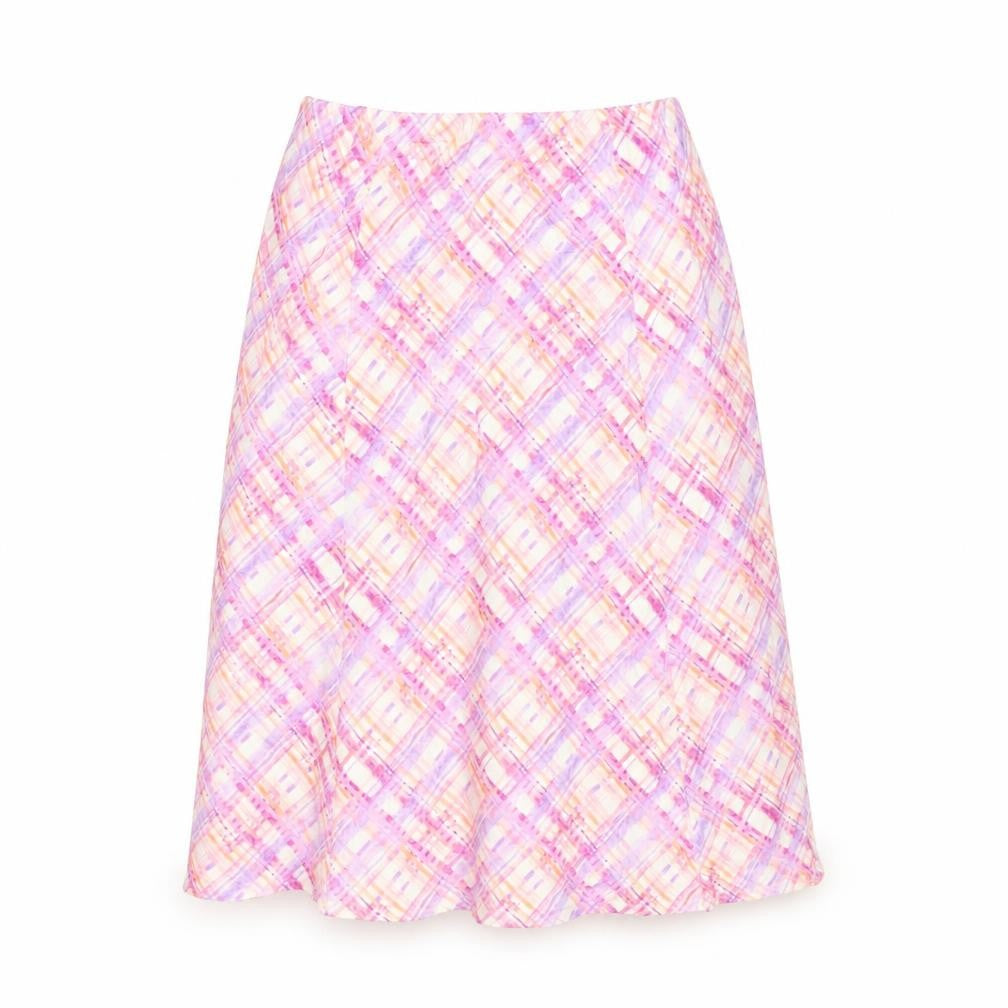 Cotswold Collections Womens Multicoloured Plaid A-Line Skirt M