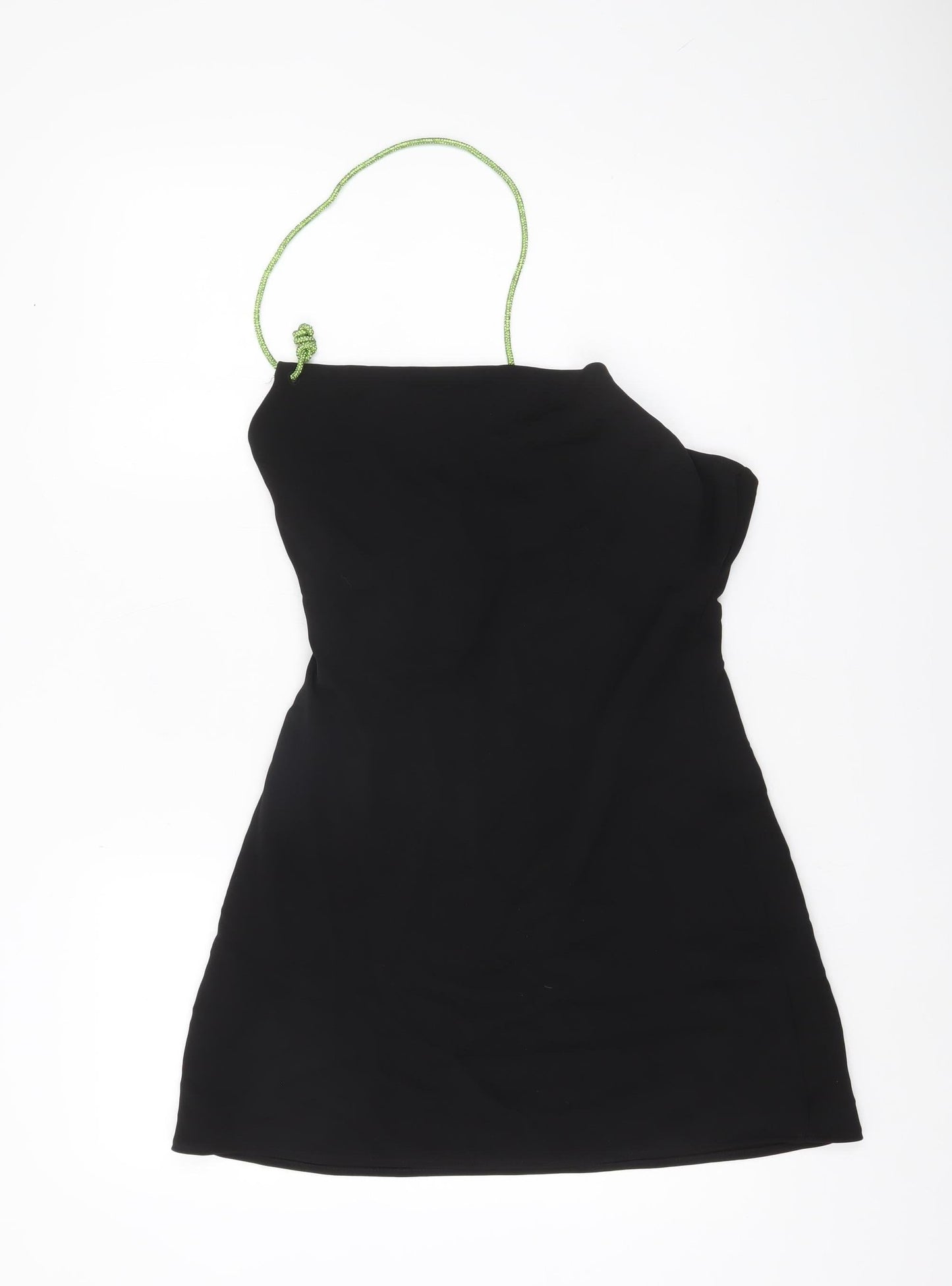 Zara Women’s Black XS Asymmetric Strap One Shoulder Party Dress