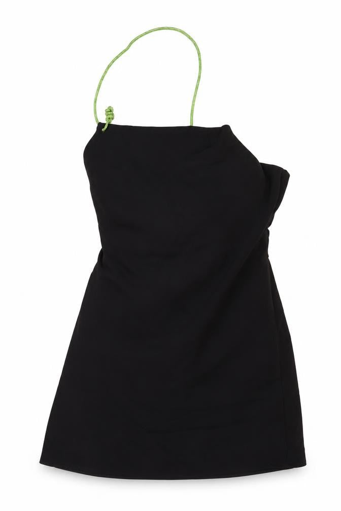 Zara Women’s Black XS Asymmetric Strap One Shoulder Party Dress