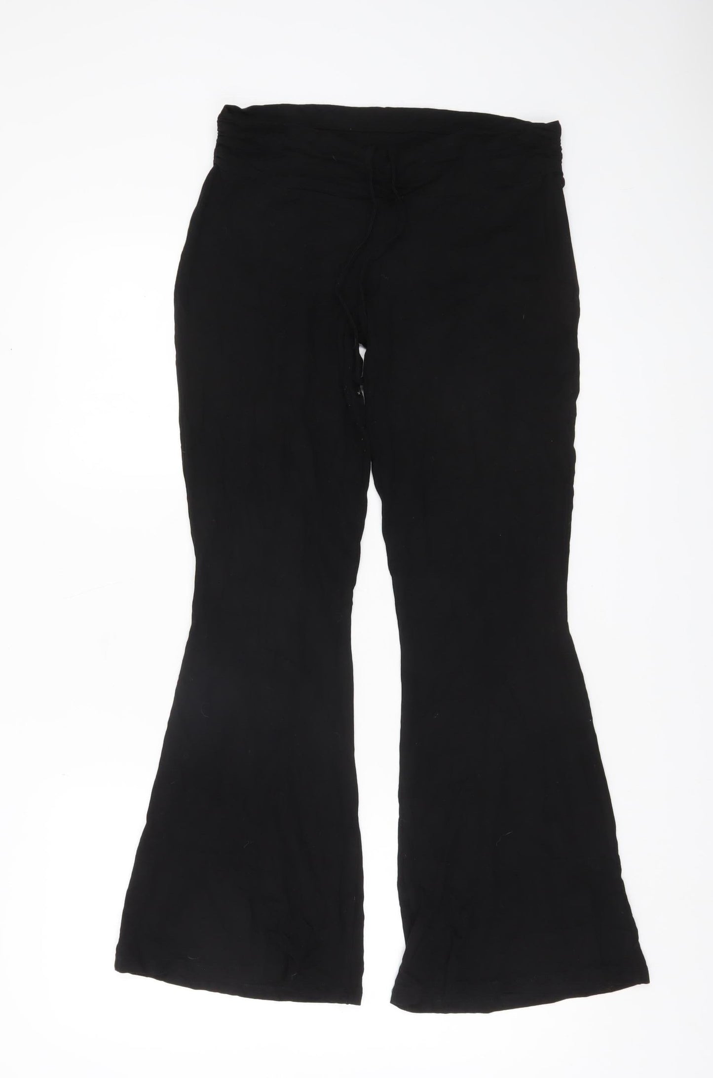 ASOS Women’s Black Flared Jersey Trousers Size 10