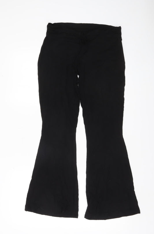 ASOS Women’s Black Flared Jersey Trousers Size 10