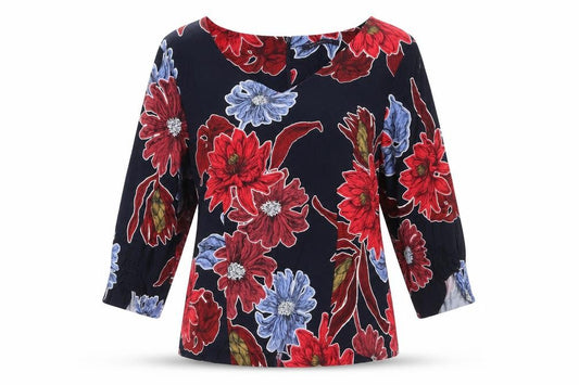 Marks and Spencer Womens Multicoloured Floral Viscose Blouse UK12
