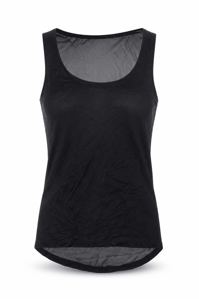 Adidas Womens Black 2XS Sleeveless Tank Top Lightweight Viscose