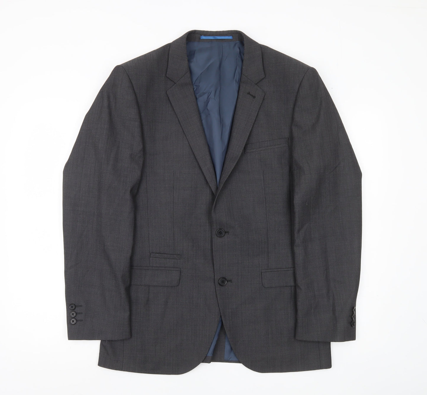 Next Men's Grey 38S Slim Fit Wool Blend Suit Jacket