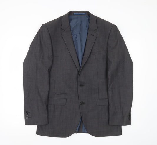 Next Men's Grey 38S Slim Fit Wool Blend Suit Jacket