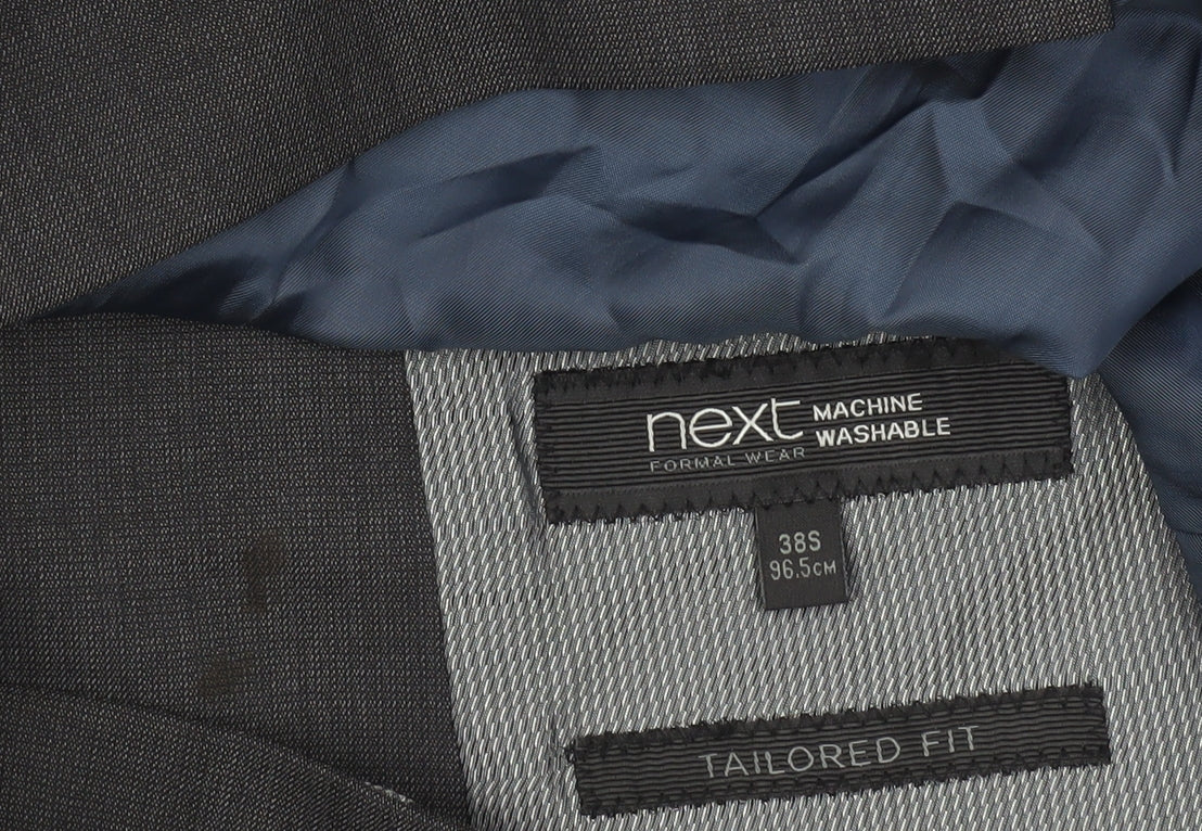 Next Men's Grey 38S Slim Fit Wool Blend Suit Jacket