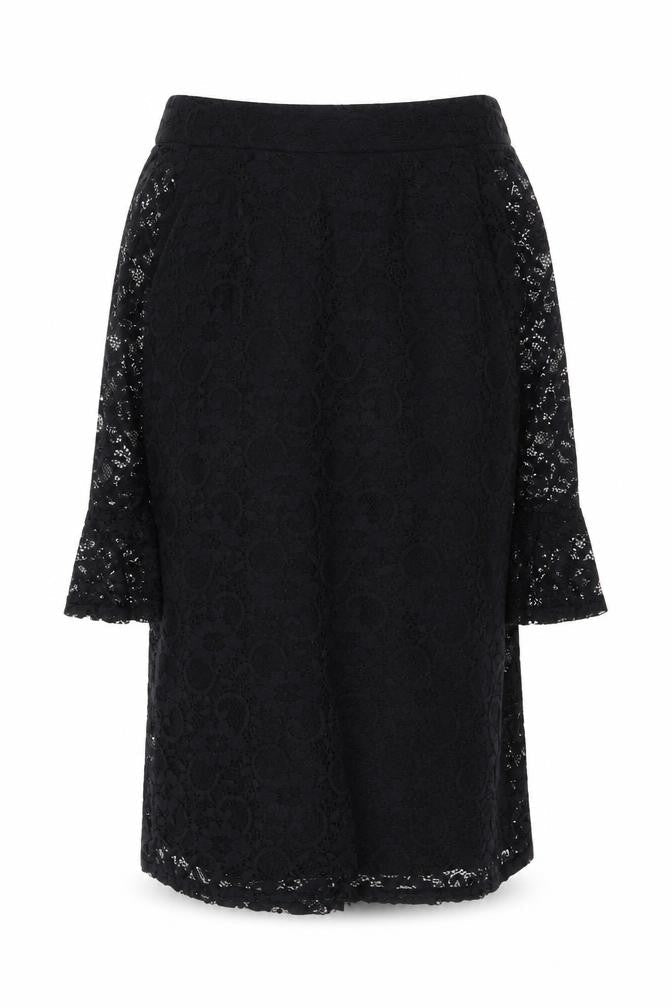 Lipsy Women’s Black Lace Off Shoulder Sheath Dress Size 10