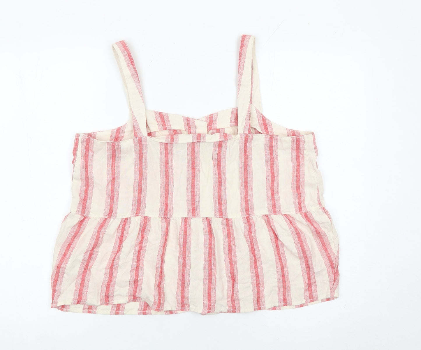 Next Women’s Striped Camisole Blouse Size 16 Cotton Summer Top