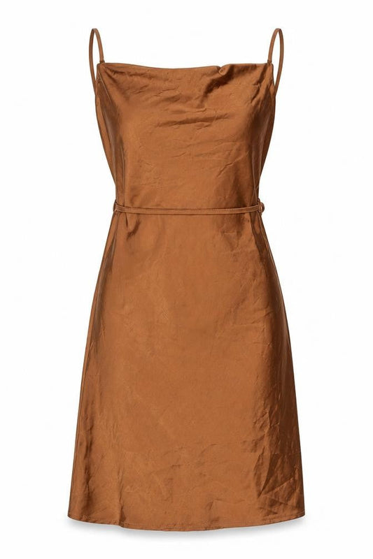 Motel Rocks Womens Brown XS Slip Dress Sleeveless Casual Party