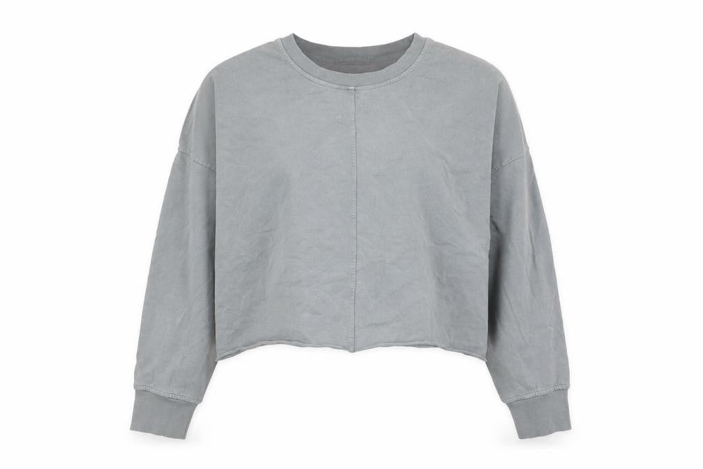 Oysho Sport Women’s Grey Pullover Sweatshirt Size S Crew Neck