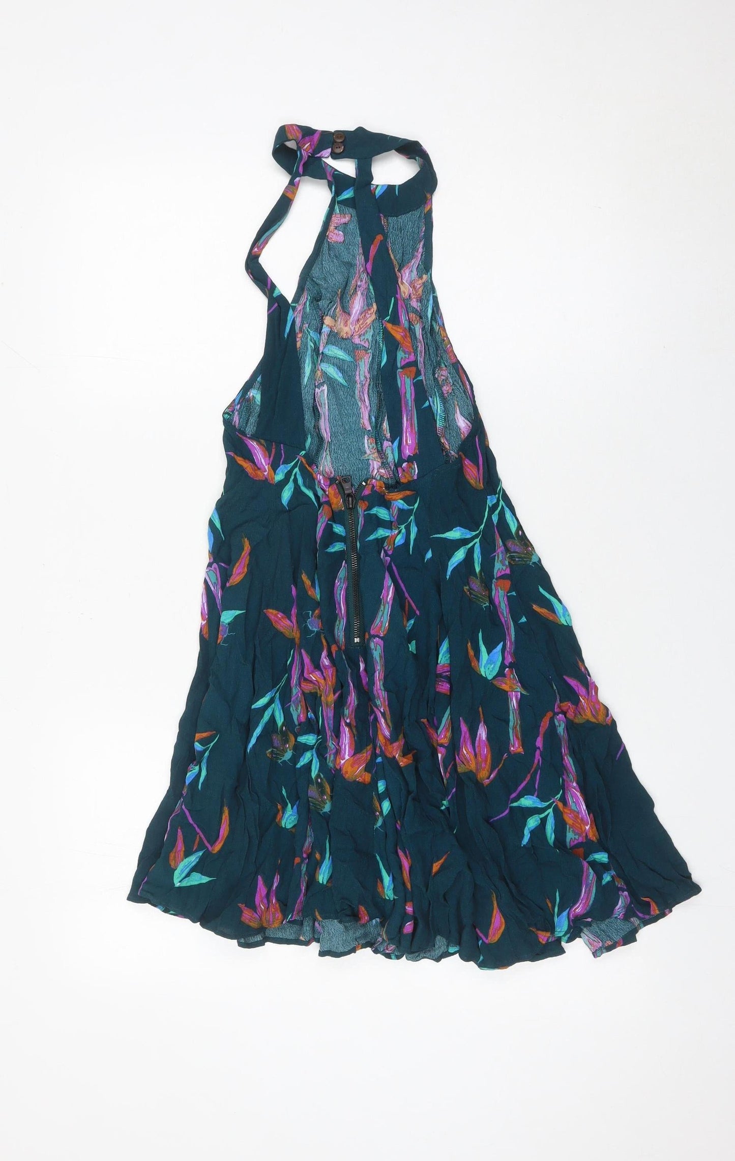 Kimchi Blue Women’s Multicoloured Halter A-Line Dress Size M Floral