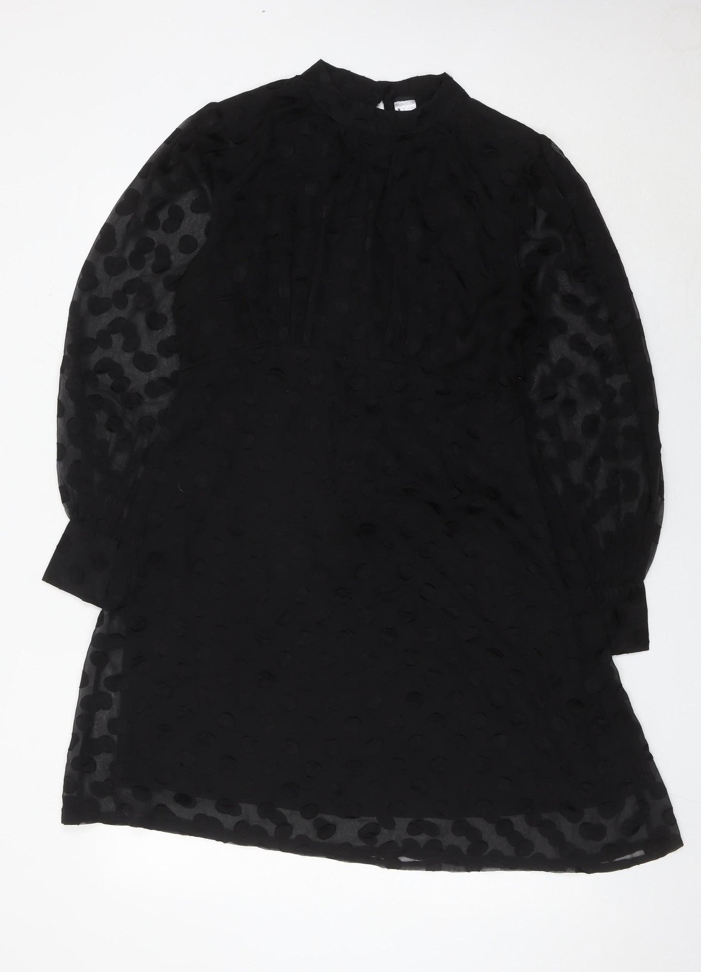 Violet Romance Women Black Size 14 A-Line Knee Length Dress