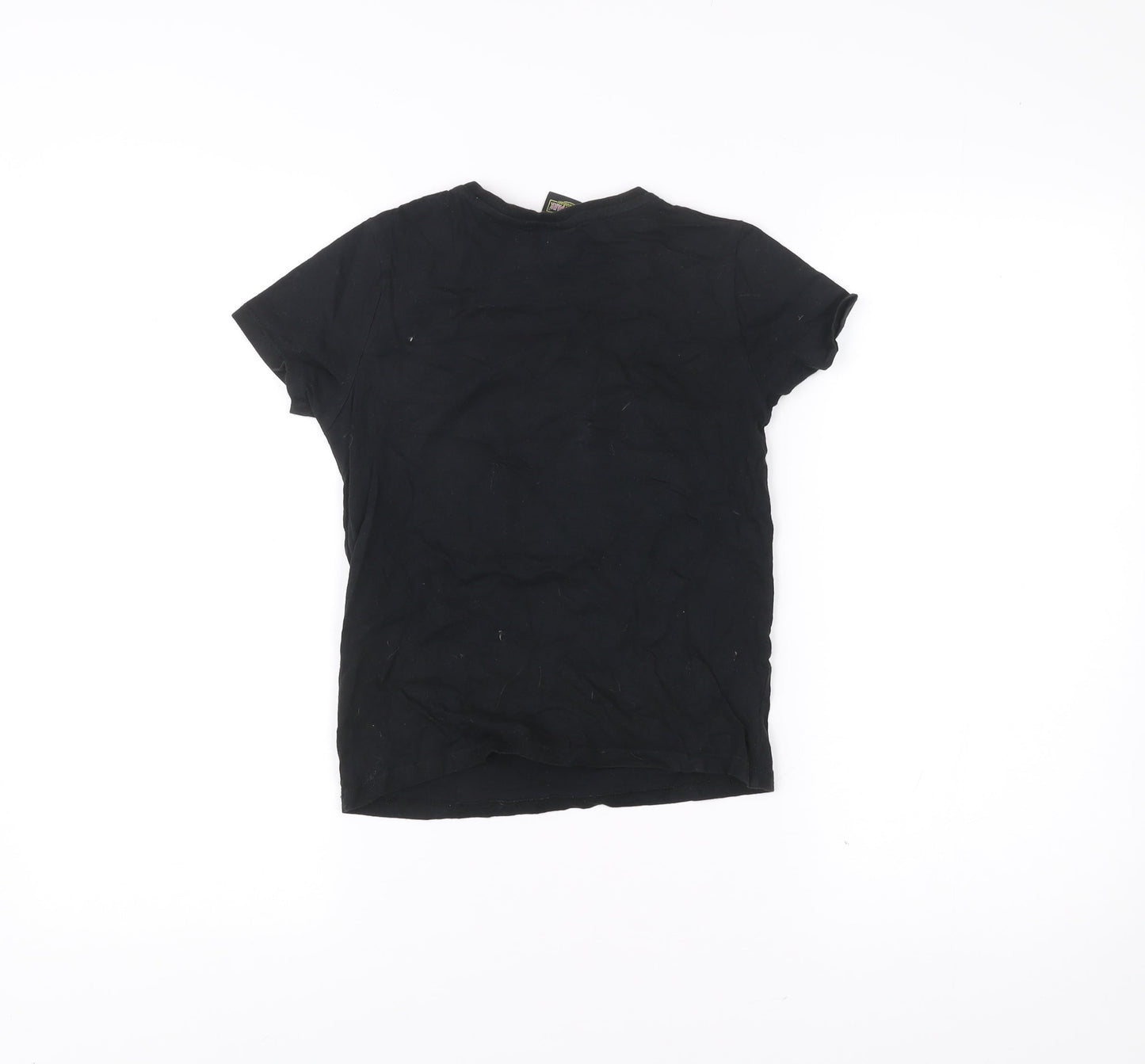 Jurassic Park Boys Black 6 Years Short Sleeve Sequin Logo T-Shirt