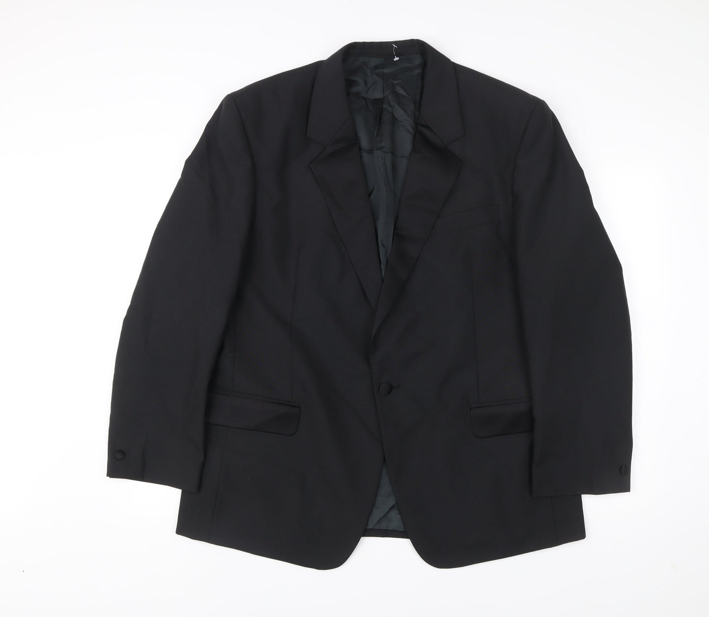 Skopes Mens Black 44S Wool Blend Blazer Jacket Formal Wear
