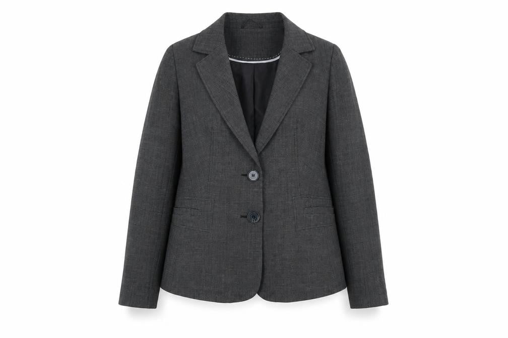 Papaya Womens Grey Size 18 Two-Button Suit Jacket Blazer