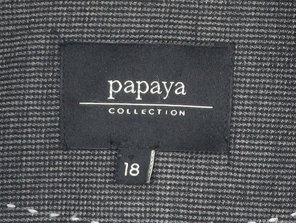 Additional view of Papaya women’s grey, size UK 18, two-button suit jacket