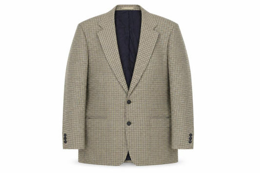 Mr Harry Men's Brown Checked Wool Blend Blazer Jacket 42R