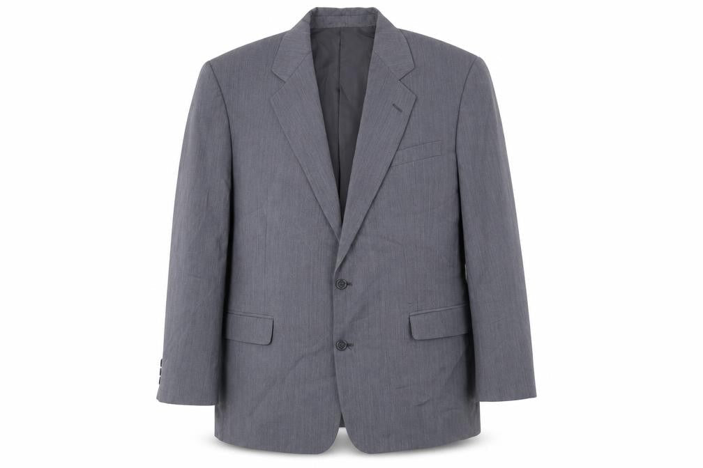 Greenwoods Classic Men's Grey 46R Wool Blend Blazer Jacket