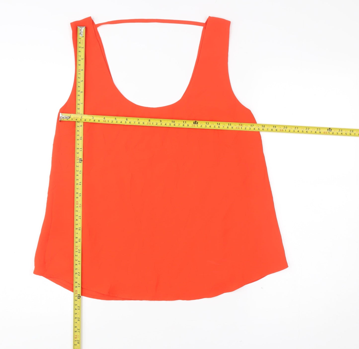 Oasis Women’s Orange Tank Top Size 16 Sleeveless Polyester Camisole
