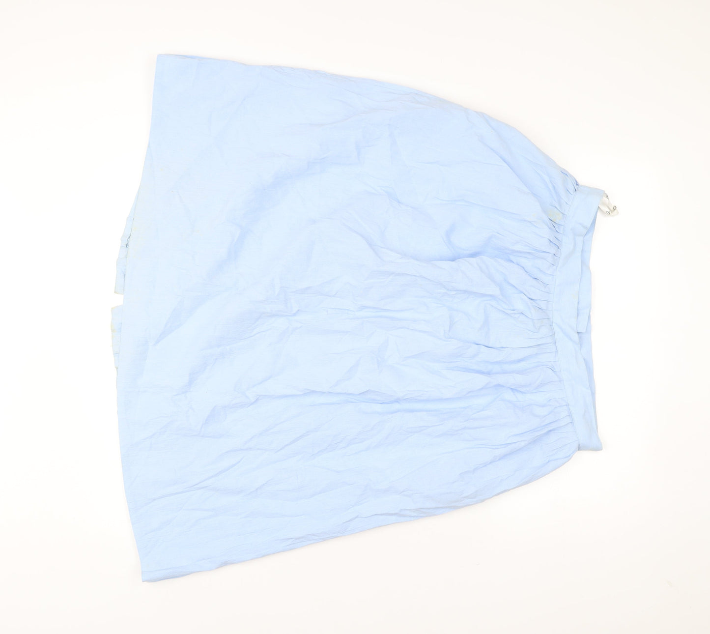 Canda Women’s Blue A-Line Knee Length Cotton Skirt Size 20