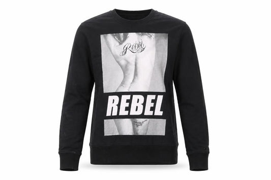 Cedar Wood State Men’s Black Rebel Graphic Sweatshirt M Pullover