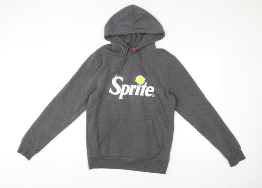 Coca-Cola Sprite Men's Grey Pullover Hoodie S Logo Graphic Jumper