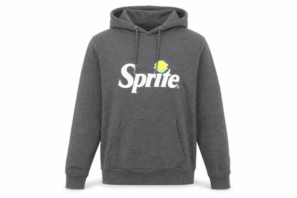 Coca-Cola Sprite Men's Grey Pullover Hoodie S Logo Graphic Jumper