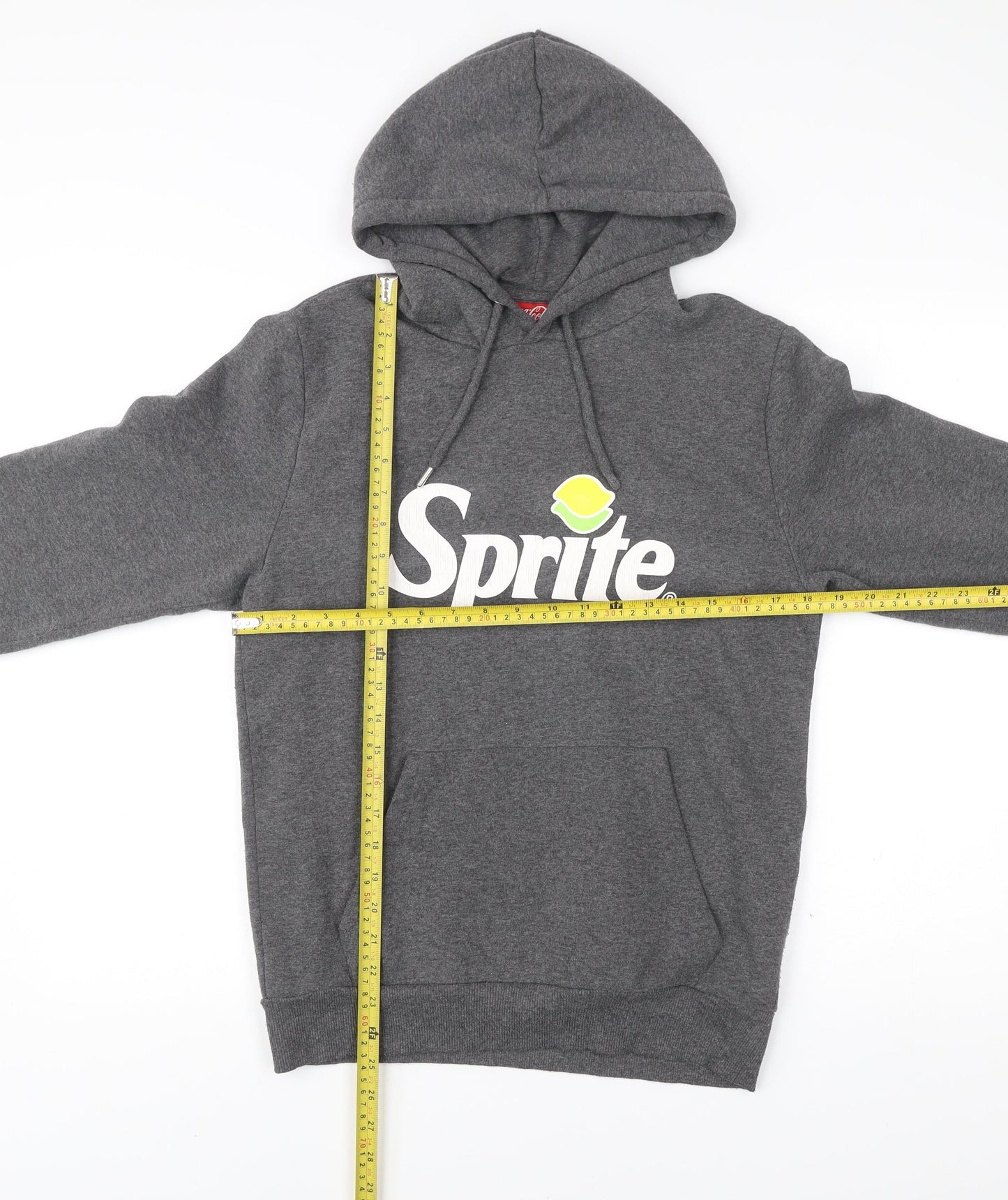 Coca-Cola Sprite Men's Grey Pullover Hoodie S Logo Graphic Jumper