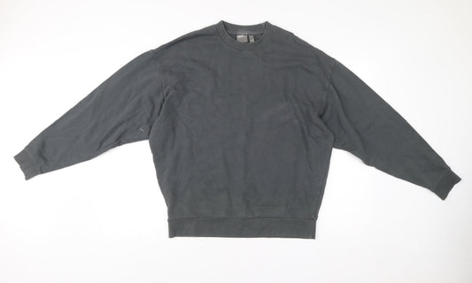 ASOS Men’s Grey Pullover Sweatshirt Size S Crew Neck Fleece Cotton