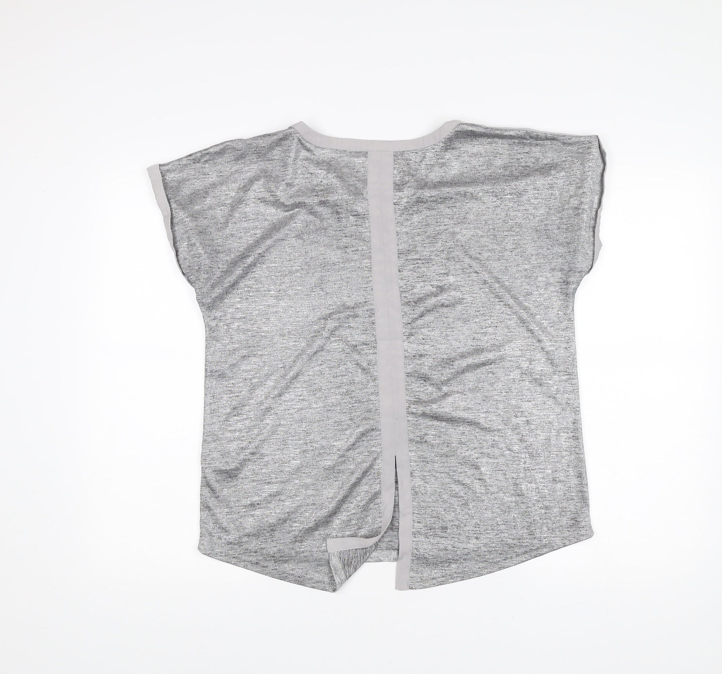 Oasis Womens Grey Round Neck Short Sleeve Jersey T-Shirt M