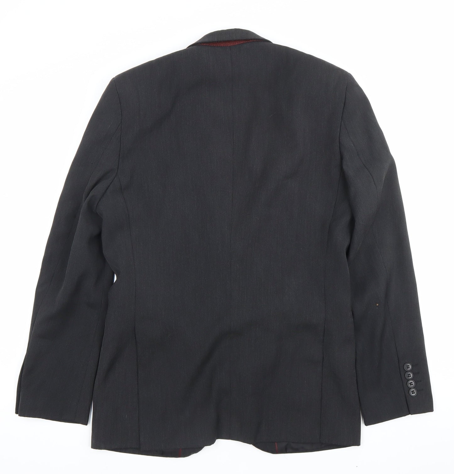 Fellini Traveller Men's Grey 36R Blazer Jacket Single-Breasted