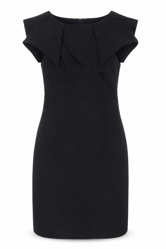 Vesper Womens Black Sheath Knee Length Stretch Dress Size 8