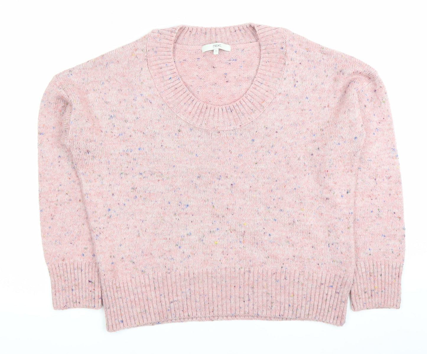 Next Womens Pink Size 12 Scoop Neck Knit Jumper