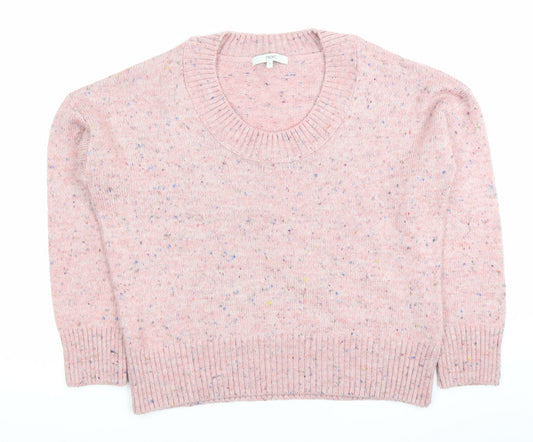 Next Womens Pink Size 12 Scoop Neck Knit Jumper