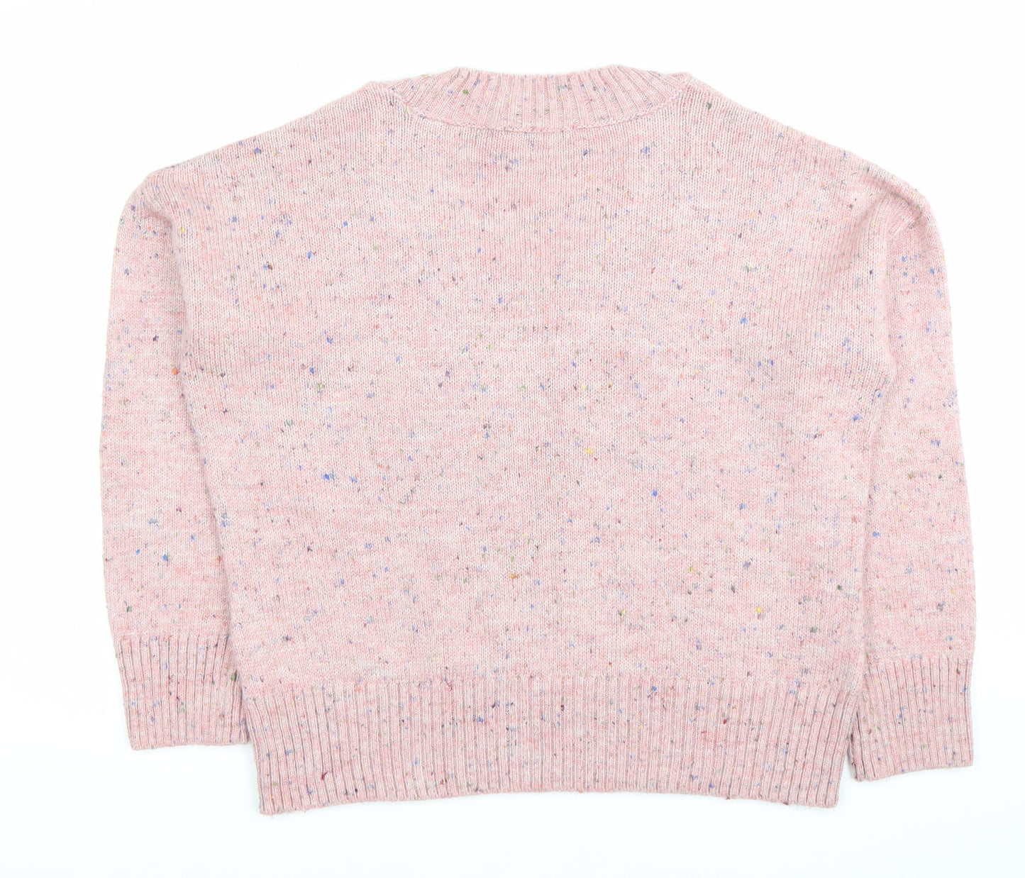 Next Womens Pink Size 12 Scoop Neck Knit Jumper