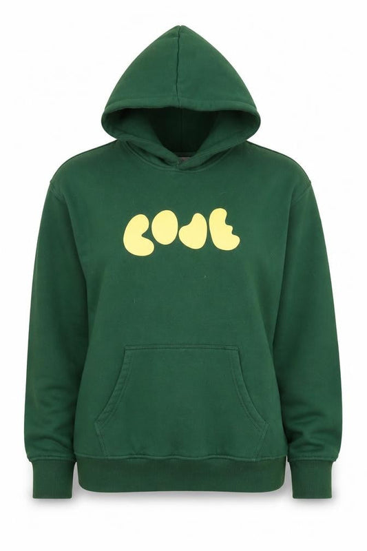 CiCi Loud & Proud Green Cotton Pullover Hoodie Women M