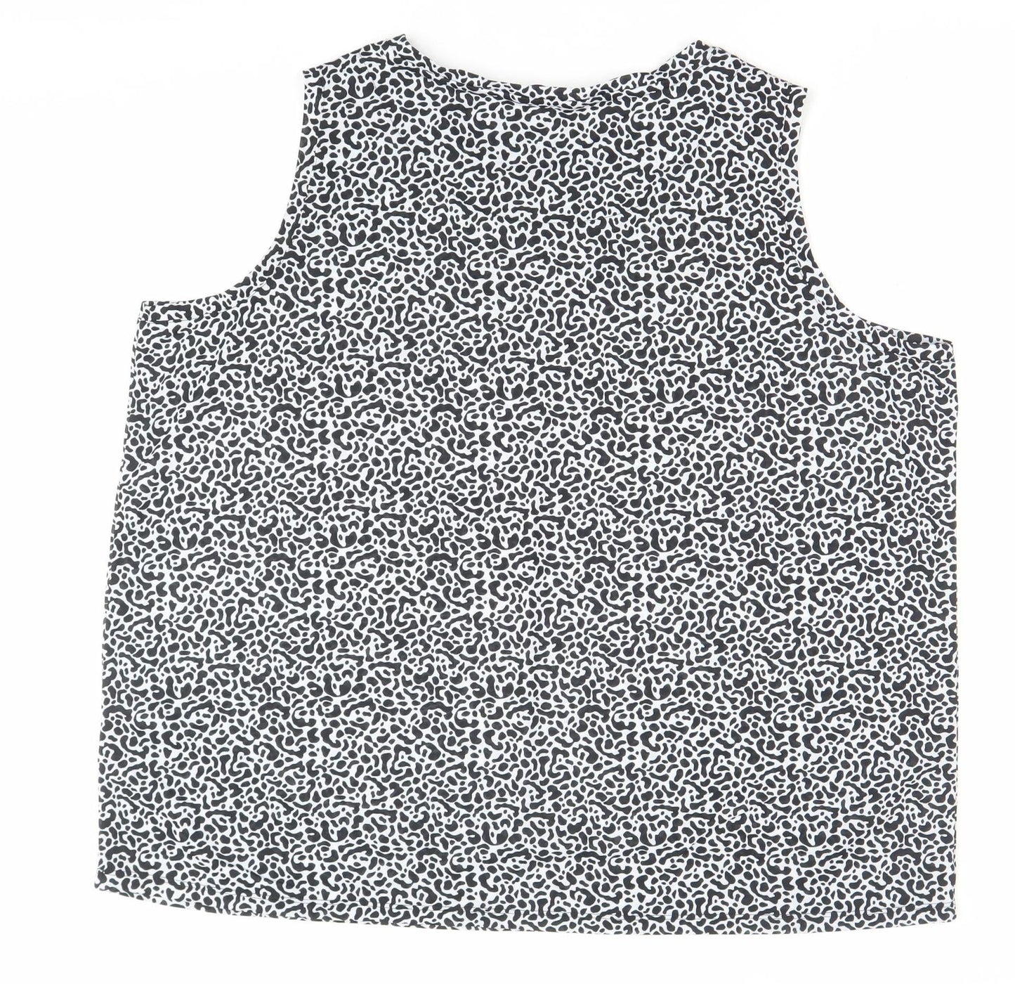 Marks and Spencer Women’s Black White Animal Print Tank Top Size 22