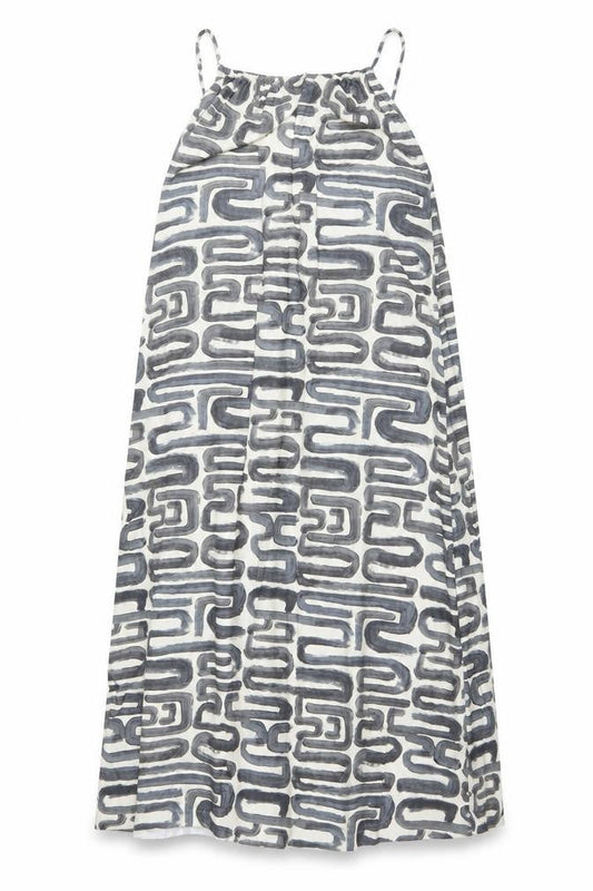 Zara Women’s Multicoloured XS Slip Dress Geometric Midi Summer