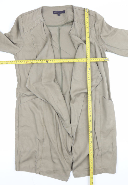 Marks and Spencer Women Beige Petite Size 6P Lyocell Coatigan