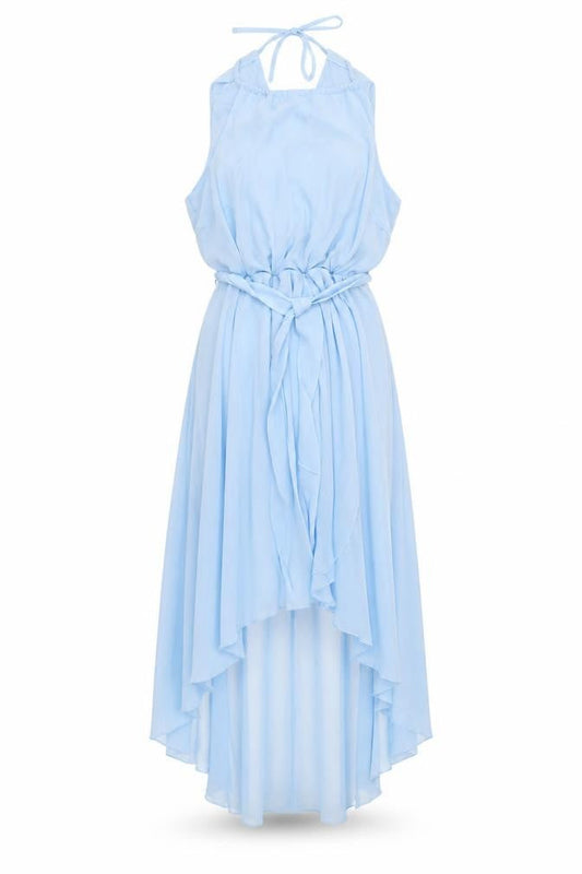 Select Women’s Blue Hi-Low Sleeveless Maxi Dress UK 12