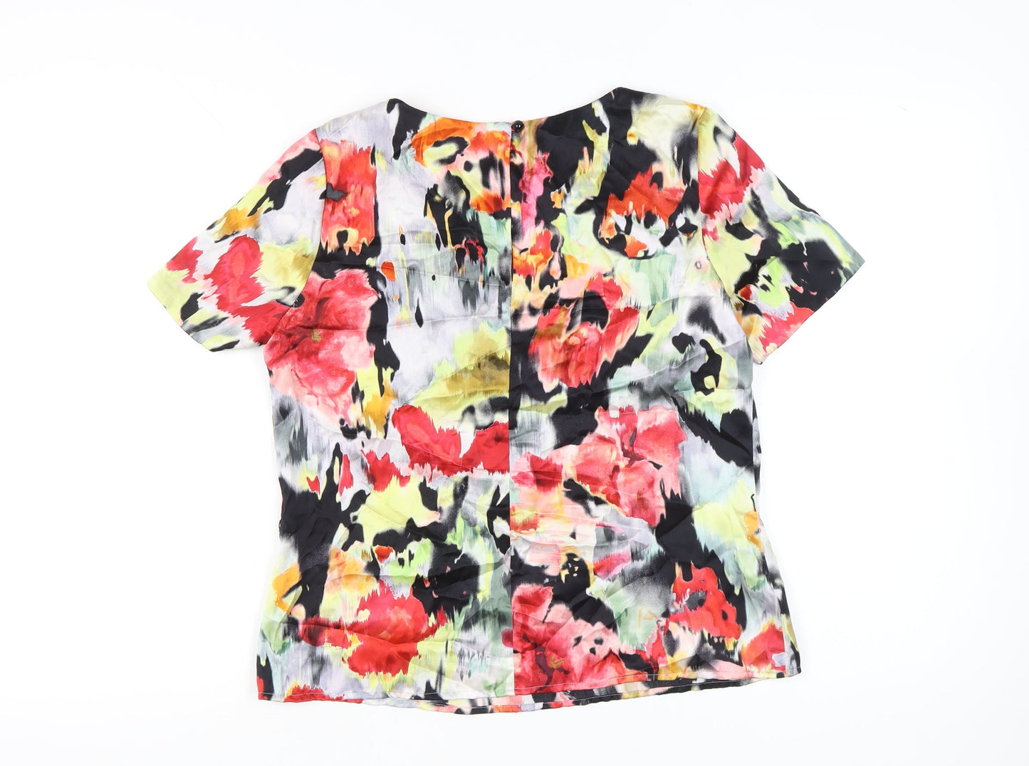 Artigiano Womens Multicoloured Silk Floral Blouse UK 12