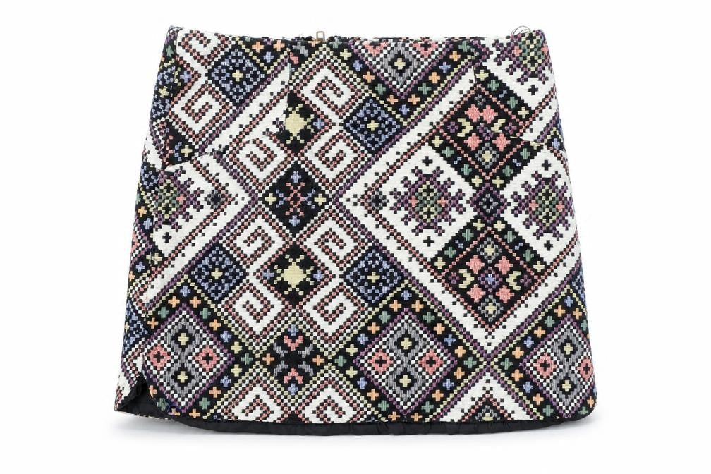 Cameo Rose Women’s Multicoloured Size 8 Geometric Mini Skirt
